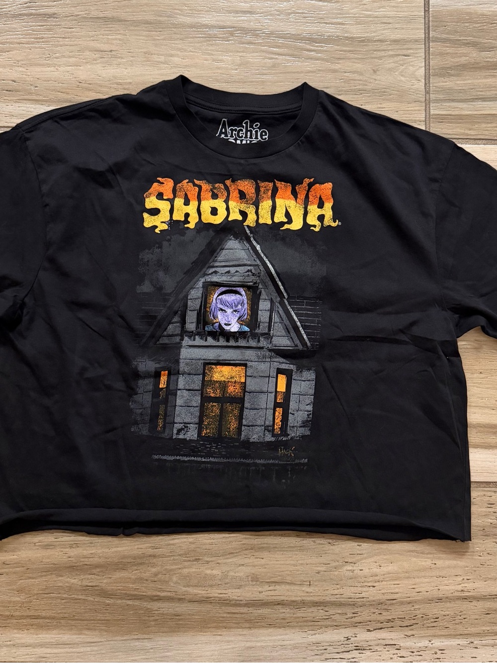 Archie Comics Sabrina Black Crop Top